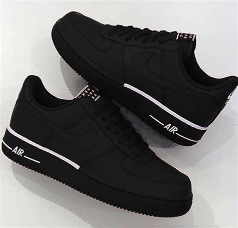 nike air force 1 black sneakers